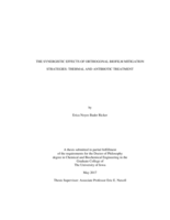 The synergistic effects of orthogonal biofilm mitigation strategies: thermal and antibiotic treatment