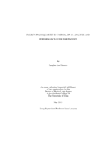 Fauré's piano quartet in C minor, op. 15: analysis and performance guide for pianists