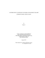 Contributions to modeling of bubble entrainment for ship hydrodynamics applications