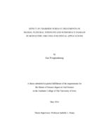 Effect of chairside surface treatments on biaxial flexural strength and subsurface damage in monolithic zirconia for dental applications