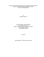 Racial and ethnic disparities in access and utilization of dental services among children in Iowa