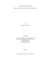 Motivating parliament: the policy consequences of party strategy