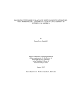 Imagining citizenship in black and white: domestic literature, 'true womanhood,' and the creation of civic identity in antebellum America