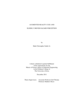 Augmented reality cues and elderly driver hazard perception