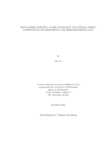 Regularized efficient score estimation and testing (reset) approach in low-dimensional and high-dimensional GLM