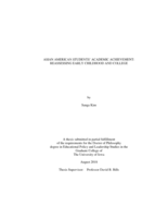Asian American students’ academic achievement: reassessing early childhood and college