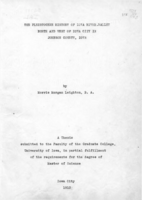 Pleistocene history of Iowa River valley north and west of Iowa City in Johnson county, Iowa