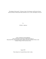 “Developing all these petals”: a narrative study of the strategies and networks African American women at historically white institutions access, create, and employ to succeed