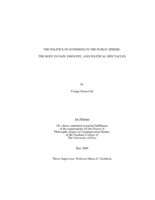 The politics of suffering in the public sphere: the body in pain, empathy, and political spectacles
