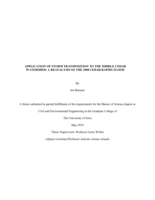 Application of storm transposition to the Middle Cedar Watershed: a reanalysis of the 2008 Cedar Rapids Flood