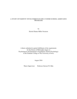 A study of parents' involvement in Iowa's home school assistance programs