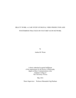 Beauty work: a case study of digital video production and postfeminist practices on YouTube's Icon Network