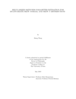 Regularized skewness parameter estimation for multivariate skew normal and skew t distributions