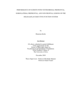 Performance of patients with ventromedial prefrontal, dorsolateral prefrontal, and non-frontal lesions on the Delis-Kaplan Executive Function System