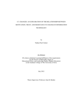 I.T. changes: an exploration of the relationship between motivation, trust, and resistance to change in information technology