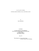 Calculative cinema: technologies of speed, scale, and explication