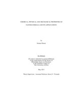 Chemical, physical and mechanical properties of nanomaterials and its applications