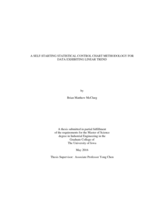 A self-starting statistical control chart methodology for data exhibiting linear trend
