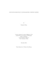 Nonconvex selection in nonparametric additive models
