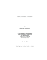 Thesis, antithesis & synthesis