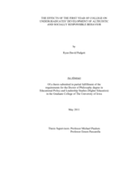 The effects of the first year of college on undergraduates' development of altruistic and socially responsible behavior