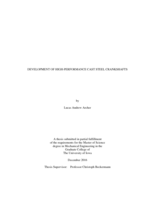Development of high-performance cast steel crankshafts