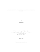 A complementarity approach to modeling dynamic electric circuits