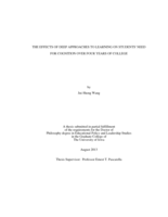 The Effects of Deep Approaches to Learning on Students' Need for Cognition Over Four Years of College