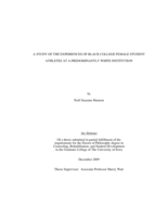 A study of the experiences of Black college female student athletes at a predominantly White institution