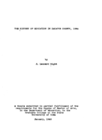 The history of education in Decatur county, Iowa