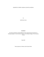 Geometry of empire: radar as logistical medium