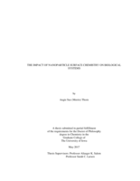 The impact of nanoparticle surface chemistry on biological systems