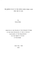 The foreign policy of the United States toward Japan from 1832-1901