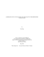 A modeling study of nucleation and air quality in the midwestern United States