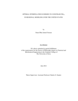 Optimal interpolation schemes to constrain Pm2.5 In Regional Modeling Over The United States