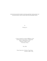 Monotone spline-based nonparametric estimation of longitudinal data with mixture distributions