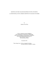Growth and the college readiness of Iowa students: a longitudinal study linking growth to college outcomes