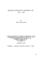 Republican factionalism in Burlington, Iowa, 1906-1908