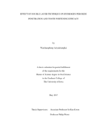 Effect of double layer technique on hydrogen peroxide penetration and tooth whitening efficacy