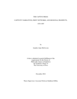 The Captive press: captivity narratives, print networks, and regional prospects, 1838-1895