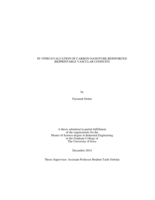 In vitro evaluation of carbon-nanotube-reinforced bioprintable vascular conduits