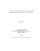 Evaluation of the DiSCmini personal aerosol monitor for submicrometer sodium chloride and metal aerosols