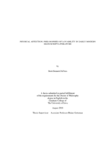 Physical affection: philosophies of lovability in early modern manuscript literature