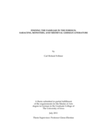 Finding the familiar in the foreign: Saracens, monsters, and medieval German literature