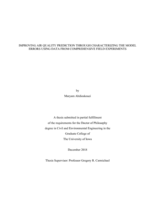 Improving air quality prediction through characterizing the model errors using data from comprehensive field experiments