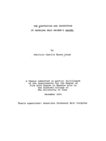 The Adaptation and Production of Angelina Weld Grimke's Rachel