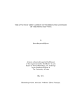 The effects of articulation on the perceived loudness of the projected voice
