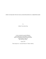 Effect of heater type on CO/CO2 concentrations in a farrowing barn