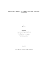 Modeling complex dynamics at alpine treeline ecotones