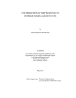 CFD prediction of ship response to extreme winds and/or waves